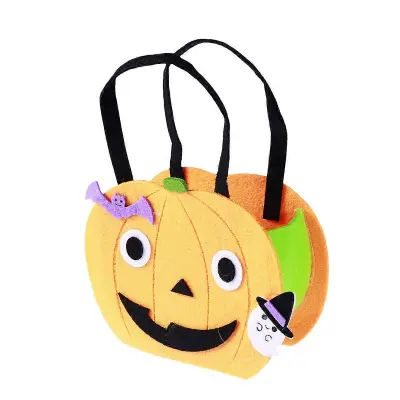 Vrečke za darila za noč čarovnic Pumpkin Ročna torbica za otroke Trick or Treat 19x14x8 cm za shranjevanje 1 paket