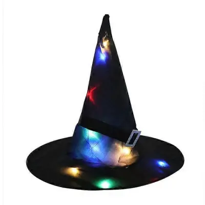 Halloween LED utripajoča lučka Viseči duh Halloween Party Dress Up Svetleča svetilka s klobukom čarovnika Horror Rekviziti Dekoracija domačega b