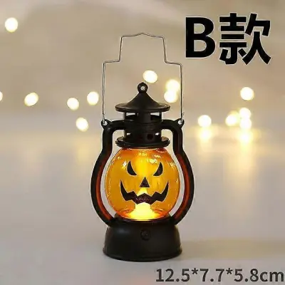 Okraski za noč čarovnic Led sveče Čajna lučka Pumpkin Ghost Viseča LED svetilka Lučka Horror Rekviziti Halloween Party Home Bar Decor