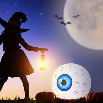 2024 Novi Water Resis Napihljivi Okraski Halloween Eyeballs Napihljivi Okraski Za Zabavo Noč Čarovnic, Okrasitev Notranjih In Zunanjih Vrtov Holida