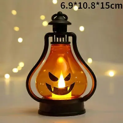 Okraski za noč čarovnic Led sveče Čajna lučka Pumpkin Ghost Viseča LED svetilka Lučka Horror Rekviziti Halloween Party Home Bar Decor