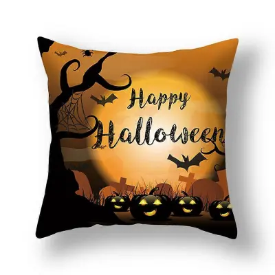 Prevleke za vzglavnike za noč čarovnic 18"x18", Pumpkin Ghost Happy Halloween, prevleke za vzglavnike, okraski, prevleke za blazine za kavč