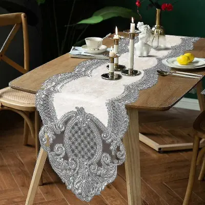 Cvetlični žametni prt Eleganten šik pralni namizni prevleki Namizni pokrov Dekoracija za jedilnico Poroka Banket Noč čarovnic Božična dekoracij