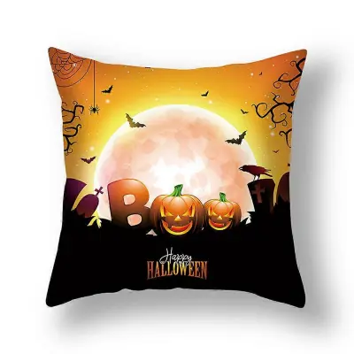 Prevleke za vzglavnike za noč čarovnic 18"x18", Pumpkin Ghost Happy Halloween, prevleke za vzglavnike, okraski, prevleke za blazine za kavč