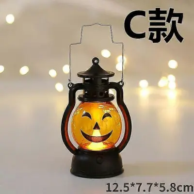 Okraski za noč čarovnic Led sveče Čajna lučka Pumpkin Ghost Viseča LED svetilka Lučka Horror Rekviziti Halloween Party Home Bar Decor