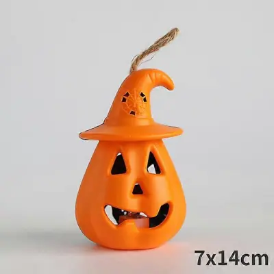 Okraski za noč čarovnic Led sveče Čajna lučka Pumpkin Ghost Viseča LED svetilka Lučka Horror Rekviziti Halloween Party Home Bar Decor