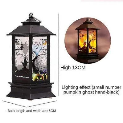 Okraski za noč čarovnic Led sveče Čajna lučka Pumpkin Ghost Viseča LED svetilka Lučka Horror Rekviziti Halloween Party Home Bar Decor