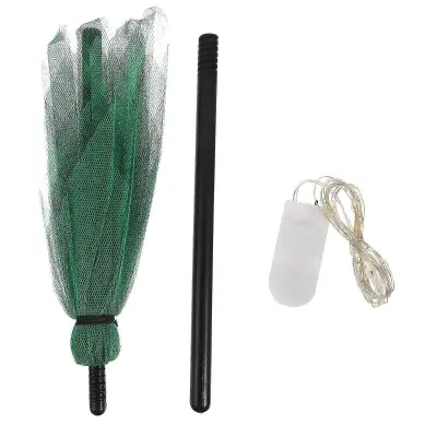 Halloween Party Dekoracija Metla Ornament Čarovnica Metla Prop Zeleni plastični material 1 Set