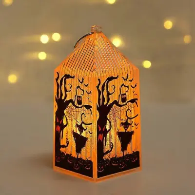 Okraski za noč čarovnic Led sveče Čajna lučka Pumpkin Ghost Viseča LED svetilka Lučka Horror Rekviziti Halloween Party Home Bar Decor