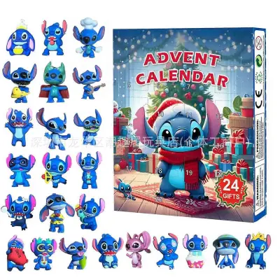 New Stitch Lilo & Stitch Božični adventni koledar Blind Box 24 Halloween Countdown Anime Blind Box