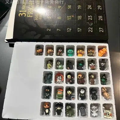 31 Nights of Fright Halloween Countdown Box - Srhljiv adventni koledar z darili presenečenja za otroke in odrasle