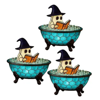 Ghosts Bubble Bath Lamp za Halloween Party 3D Ghosts nočna lučka za dekoracijo spalnice