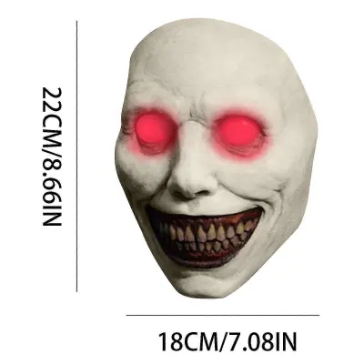 Sezonski in praznični okraski Halloween Horror Smešno pokrivalo iz lateksa Smešna grozljivka Maska Igrače Kapuca Čelada