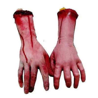 1pc Severed Scary Cut Off Bloody Fake Latex Natural Size Roka Roka Halloween Prop Haunted Party Decoration