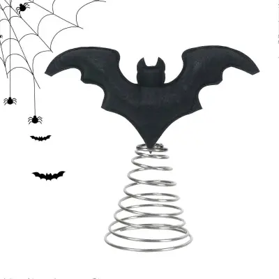 Halloween Tree Topper V Obliki Netopirja Za Verando Kamin Mantel Decor Kmečka Počitniška Okna Dekoracija