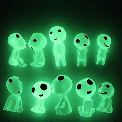 Glow In Dark Fairy Outdoor Garden Kip Halloween Luminous Tree Elves Alien Ornament Landscape Yard Mikro Praznična Dekoracija