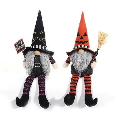 Halloween Gnomes 2pcs/set Dolge Noge Striped Doll Hat za Ustvarjalne Faceless Pulls za Dom Novo Leto Rojstni dan Poroka