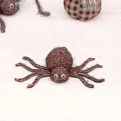 GYFDYM Halloween Scene Prizorišče Postavitev Rekviziti Tkanina Simulacija Pajek Okraski Ghost Festival Party Decoration Supplies, Orange Nubic