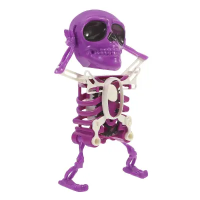 Navijalna igrača Plešoči okostnjak Halloween Party Favor Kids 17,50 X 11,80 X 6,50 CM, vijolična, 1 paket