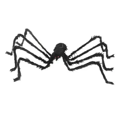 Halloween velik pajek rekvizit pub ktv hiša s straši grozljivo velikanski pajek za dekoracijo 200 cm črna