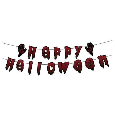 1Set Halloween Viseči Banner Dekorativni Čar Pull Flag Dekoracija za notranjo dekoracijo zunanjega vrta
