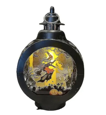 Halloween Pumpkin Lantern Wind Lantern Ornament Witch Led Candle Ghost Festival Decoration Night Lig