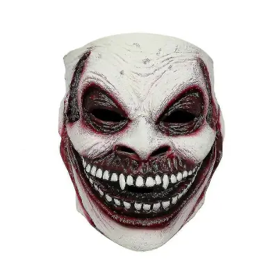 The Walking Dead Fangs Zombie Mask Halloween Party Horror Half Face Bleeding Pokrivala Haunted House Rekviziti -NMAOV