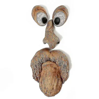 Bark Ghost Face Facial Features Decoration Halloween Xmas Diy Home Velikonočni Zunanji Ustvarjalni Rekviziti Tree Monster Facialbrown1pcs
