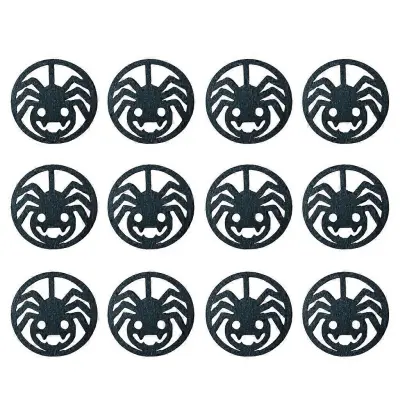 Halloween Spiders Web Cup Pad 12Pcs/Set Držala za skodelice Podstavki za podstavke iz netkanega materiala