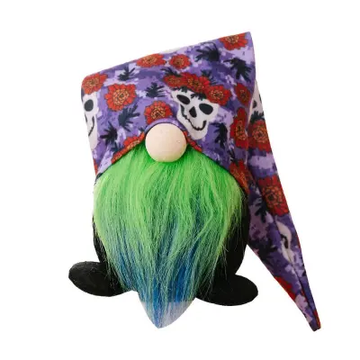 2024 Print Hat Halloween Gnomes Faceless Doll Swedish Tomtes Skandinavska figurica za kuhinjo Večstopenjska dekoracija pladnja