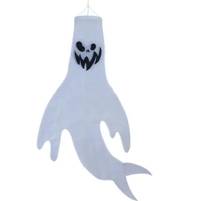 2X Halloween Xmas Božična darila Dekoracija Viseča dekoracija duhov Sušilnik za lase Ghost Flag