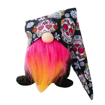 2024 Print Hat Halloween Gnomes Faceless Doll Swedish Tomtes Skandinavska figurica za kuhinjo Večstopenjska dekoracija pladnja