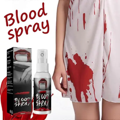 Halloween Blood Spray, Red Liquid Plasma Fake Blood Cosplay Film Televizijski Makeup Rekviziti Blood Simulation Blood Decoration 30 ml