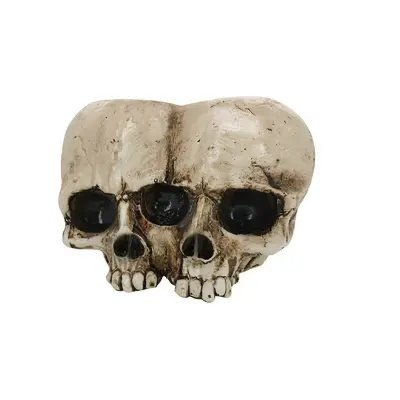Skull Head Resin Planter, Halloween Decoration Retro Human Skull Head Flower Lonce Planter, Skull Plant Pot Art Decor for, Cute Planters