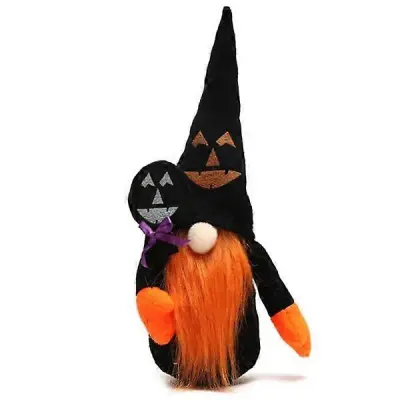 Halloween Gnome Ghost Doll Plišasta, ročno izdelana skandinavska figurica škrata, nordijske figurice vilenjaka, okraski za božično zabavo null -
