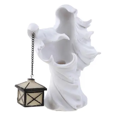 Halloween Hell Messenger z Lučjo Smolo Kip Ornament Realistične Scary Witch Ghost Skulptura Figurice Lučka Domači Vrt Dekoracija