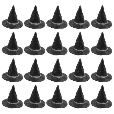 20 kosov Mini čarovniški klobuki Obrti Miniaturni čarovniški klobuki Halloween Party Photo Prop Diy Mini čarovniški klobuki