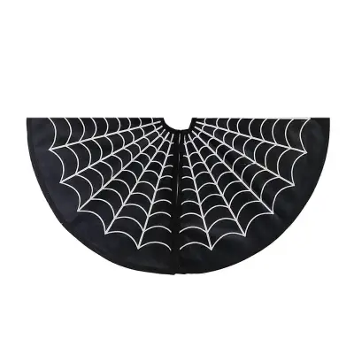 Spiderweb Tree Skirt Božični okraski Halloween Tree Skirt Base Holiday Tree Decorate Holiday Party Supreme 122 cm