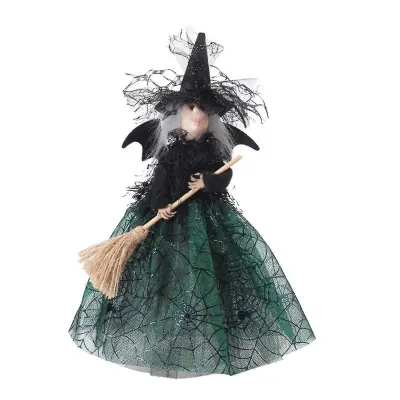Witch Doll Decoration Magical Ghostless Witches Doll Halloween Haunted House Rekviziti Party Desktop Desktop