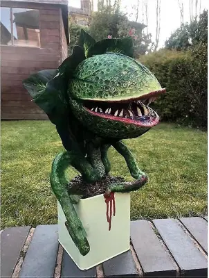 Piranha Smola Skulptura Zunanji Dekor Kipi, Halloween Horror Vrtni Kip Dekoracija Za Dvorišče Travnik Veranda Dvorišče Notranji In Zunanji Dvoriš