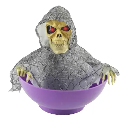 Halloween Candy Bowl Ghost Fruit Bowls Light Called Skull Ghostly Skeleton Svetleči električni okraski
