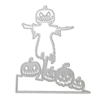 Halloween Pumpkin Kovinske rezalne matrice Šablona Diy Scrapbooking Album Papirnata kartica Predloga Kalup za reliefno dekoracijo