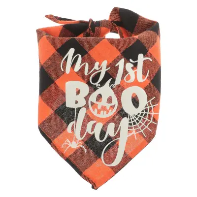 Halloween Party Pet Neck Bandana za pse, mačke, zračen trikotni slog, 1 kos