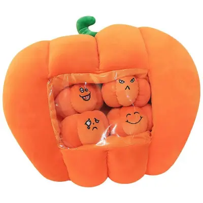 Halloween Vidne Plišaste Buče Blazina Risanka Plišaste Buče Lutka Polnjena Igrača Objem Blazina