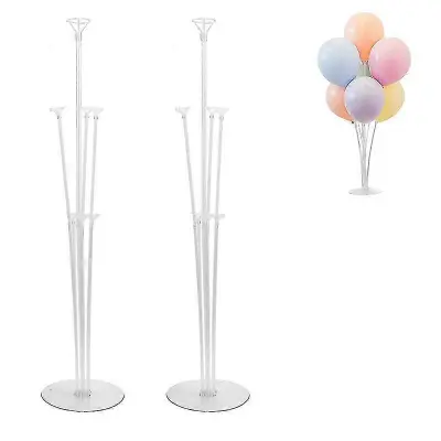 2Pcs Balon Stojalo Kit Palice za Balone z Podstavkom za Mizo Birthday Baby Shower Graduation Party Halloween Božični Baloni Okraski