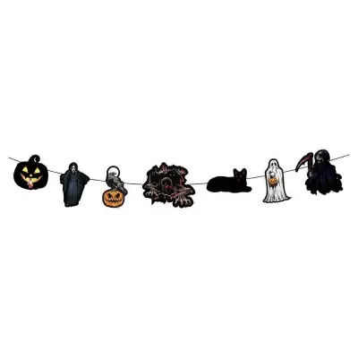 1Set Halloween Viseči Banner Dekorativni Čar Pull Flag Dekoracija za notranjo dekoracijo zunanjega vrta