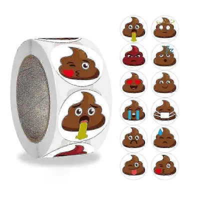 Večnamenske nalepke za iztrebke 500 kosov/zvitek Fun Wrap Tags Halloween Xmas Supplies hwy