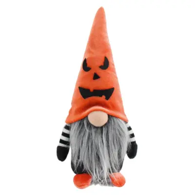Privlačni okraski Wizard Gnomes Prenosni osrednji elementi Halloween Gnomes Okras za festivalsko priložnost Oranžno črna