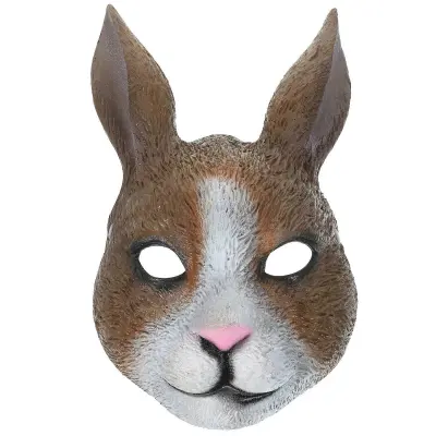 Halloween Rabbit Mask Cosplay Smešna maska ​​Grozljiva simulacija Rabbit Mask Halloween Prank Mask