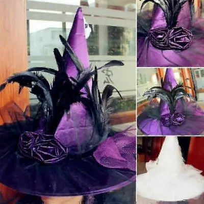 Čarovniški klobuki Kape Dodatek za kostume za odrasle Halloween Fancy Halloween Cosplay Decor